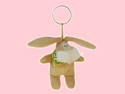 GS7982 - CE - Brown rabbit - 09  (11cm) - w -  keychain 