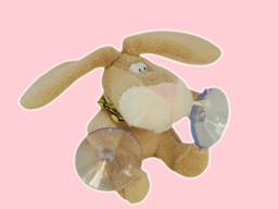 GS7489 - CE - Brown rabbit - 09  (8cm) - suction cup 