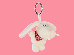 GS7390 - CE - White Rabbit - 09 (9cm) - w - keychain