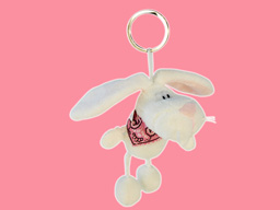 GS7394 - CE - White Rabbit - 09  (10cm) - w - keychain 
