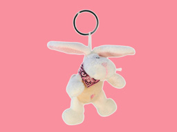 GS7549 - CE - White Rabbit - 09 (10cm) - w - keychain 