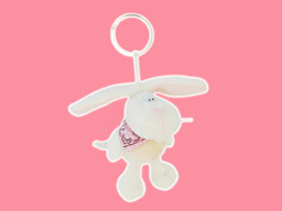 GS7649 - CE - White Rabbit - 09  (10cm) - w - keychain 