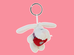 GS7712 - CE - White Rabbit - 09 (8cm) - w - keychain