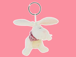 GS7883 - CE - White Rabbit - 09  (10cm) - w - keychain 