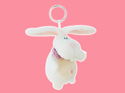 GS8089 - CE - White Rabbit - 09  (12cm) - w - keychain 