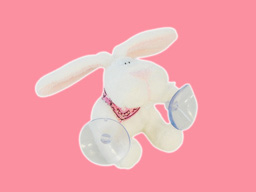 GS7489 - CE - White Rabbit - 09 (8cm) - suction cup 