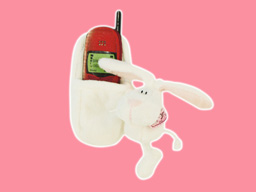 GS7388 - CE - White Rabbit - 09 (14cm) - mobile holder