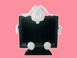 GS7417 - CE - White Rabbit - 09  (5 pcs set - monitor decoration)