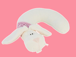 GS4659 - CE - White Rabbit - 09  (28x22cm) - neck cushion 
