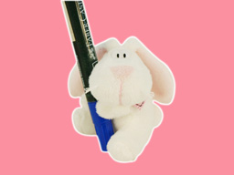 GS7393 - CE - White Rabbit - 09  (8cm) - clip 
