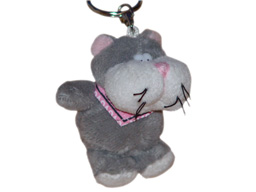 GS7390 - Cat (8cm) - w - keychain