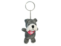GS7390 - Grey Dog - 09 (9cm) - w - keychain