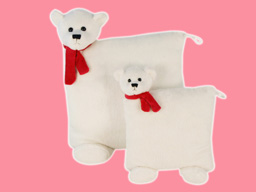 GS7510 - BE - white bear (20x20cm,42x30cm) - cushion
