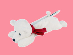 GS7543 - BE - white bear (33cm) - pencil case