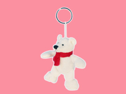 GS7549 - BE - white bear (10cm) - w - keychain