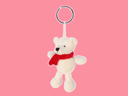 GS7649 - BE - white bear (10cm) - w - keychain