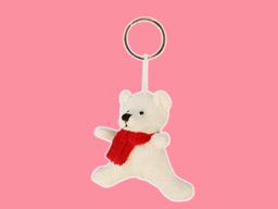 GS7883 - BE - white bear (10cm) - w - keychain