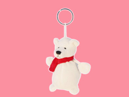 GS8089 - BE - white bear (12cm) - w - keychain