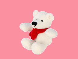 GS7384 - BE - white bear (12cm) 
