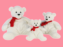 GS7494 - BE - white bear (20-30-40cm)