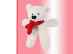 GS7506 - BE - white bear (10cm) - w - magnet