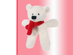 GS7506 - BE - white bear (10cm) - w - magnet
