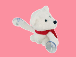 GS8067 - SC - BE - white bear  (10cm)  - suction cup 