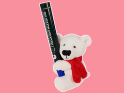 GS7393 - BE - white bear (8cm) - clip 