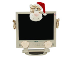 GS7417  - EE - X - Beige Tiger - 08 (5 pcs set - monitor decoration)