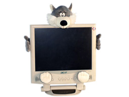 GS7417 - Wolf - 08  (5 pcs set - monitor decoration)