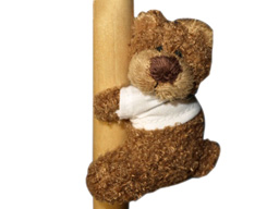 GS7393  - Brown Bear (8cm) - clip Brown bear