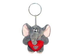 GS7712 - Elephant - 09 (8cm) - w - keychain