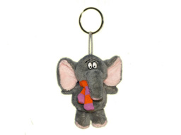 GS7390 - Elephant - 09 (9cm)  - w - keychain