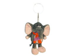 GS7649 - Elephant - 09 (10cm) - w -  keychain