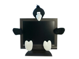 GS8334 - Crow    (5 pcs set - monitor decoration)