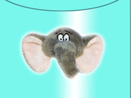 GS7386 - Elephant - 09 (4.5cm)  - w - magnet
