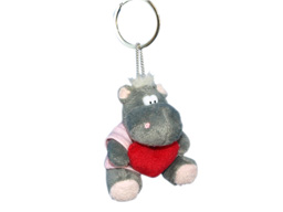 GS7383 - Hippo (8cm) - w - keychain