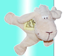 GS7387 - Sheep (13cm) - w - magnet