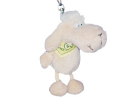 GS7394 - Sheep (11cm) - w - keychain